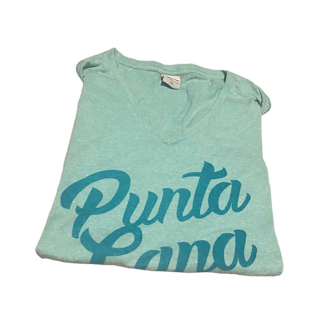 Punts Cana size XL v necked t shirt purchased in vacation worn once